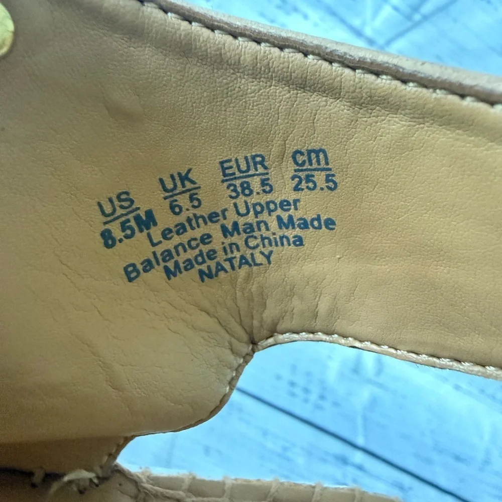 Franco Sarto Tan Espadrille Wedges